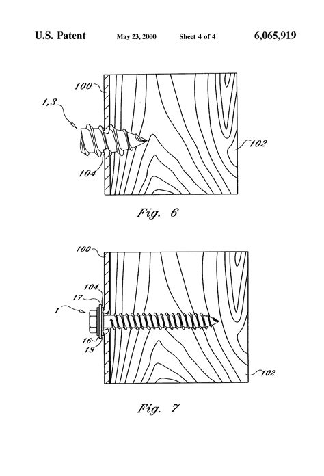 Patente US6065919 - Self-tapping screw with an improved thread design - Patentes do Google