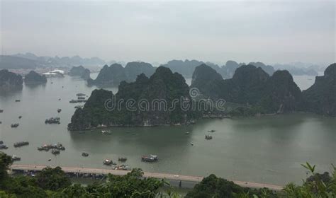 View of Ha Long Bay in Quang Ninh, Vietnam Stock Image - Image of bridge, park: 72399943