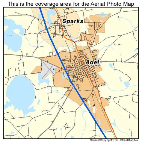 Aerial Photography Map of Adel, GA Georgia