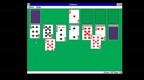 Let's Play Solitaire in Windows 3.1! - YouTube