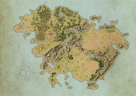 Worldbuilding Continent Map WIP by lancedART on DeviantArt