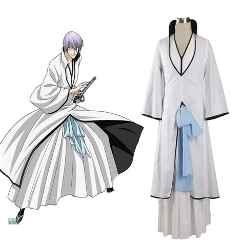 Halloween Role Play Costume Bleach Ichimaru Gin Cosplay Costume Unisex Full Set-in Anime ...