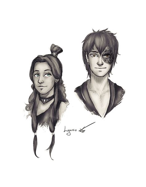 Katara and Zuko by Lykusio on DeviantArt