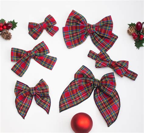 Christmas Bows Christmas Hair Bows Red Hair Bows Christmas Bow Ties ...