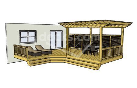 Deck Plan 1LX2324 | Pergola plans, Pergola, Building a deck