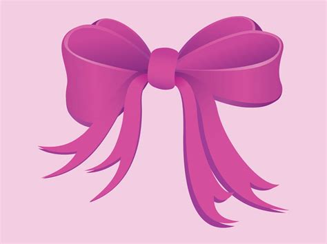 Pink Bow Vector Art & Graphics | freevector.com