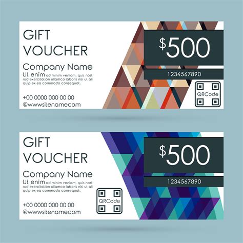 Gift voucher template 557881 Vector Art at Vecteezy