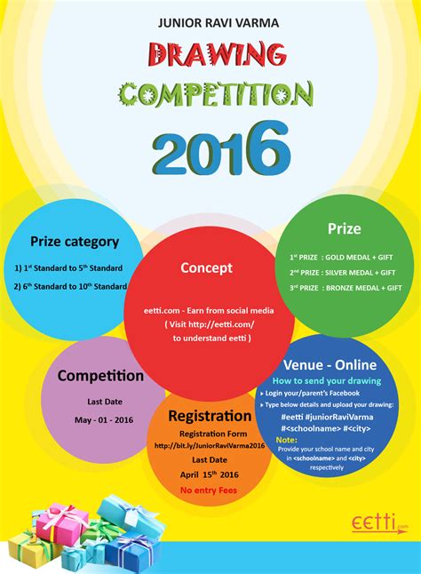 Drawing competition for school children - 2016 | Drawing competition, Kids school, Competition