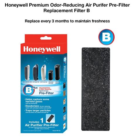 New Honeywell Premium Odor Reducing Air Purifier Pre-Filter Replacement Filter B | eBay