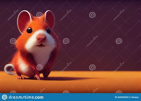 Cute Gerbil In Cartoon Style In 3D Stock Illustration | CartoonDealer ...