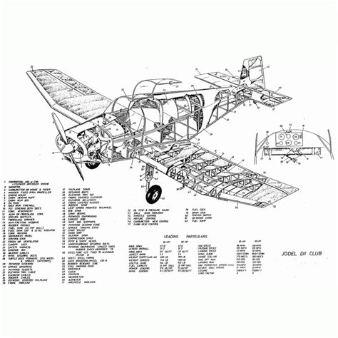 JODEL D11 – PLANS AND INFORMATION SET FOR HOMEBUILD SIMPLE & CHEAP BUILD 2 SEAT WOOD AIRCRAFT ...