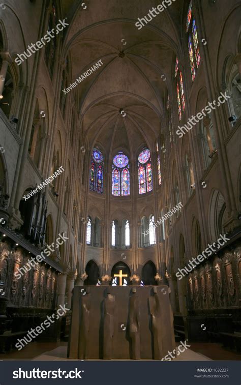 Notre Dame De Paris Cathedral Altar Stock Photo 1632227 : Shutterstock