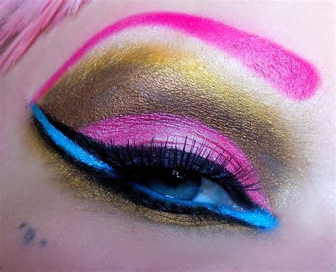 Shimmery Pink, Brown And Blue Makeup Tutorial :) · How To Create A Rainbow Eye Makeup · Beauty ...