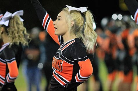 Williams cheerleaders rally the crowd at Oct. 16 game | Williams-Grand ...