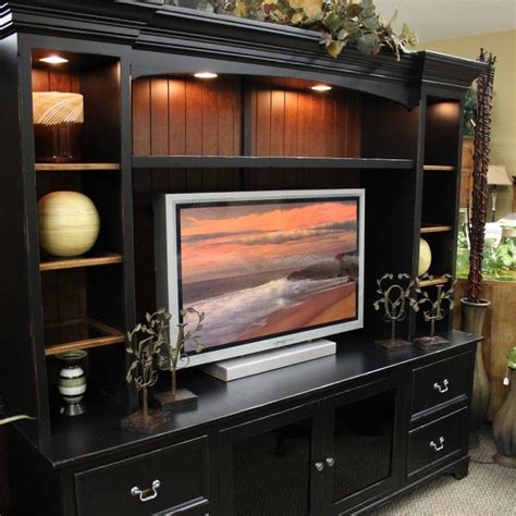 Country-Style Entertainment Centers - Ideas on Foter | Black entertainment centers, Living room ...