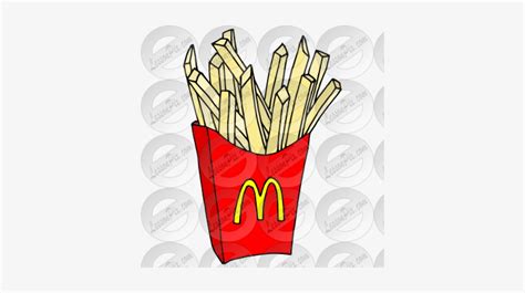 Mcdonalds - Mcdonalds French Fries Drawing Transparent PNG - 380x380 - Free Download on NicePNG