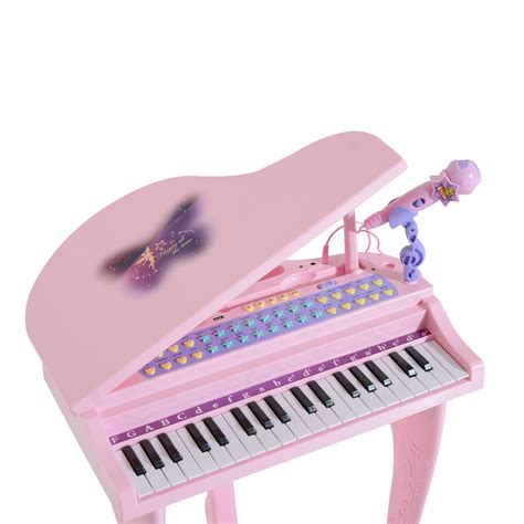 37/32 Key Kids Electronic Keyboard Mini Grand Piano Stool Microphone Musical Toy | eBay