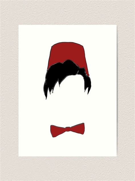 "Eleventh doctor fez and bowtie" Art Print by loreleyy | Redbubble