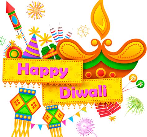 Happy Diwali Yellow Background With Decorative Diya Vector | Download PNG Image