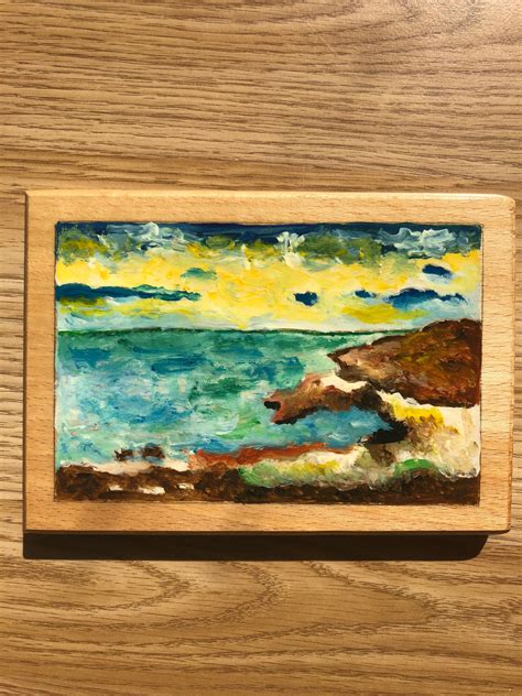 Sea View 1 (painting on wood) – Stone Art