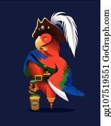 900+ Cartoon Pirate Parrot Character Design Vector Clip Art | Royalty Free - GoGraph