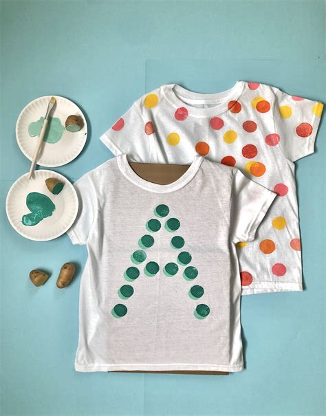 Potato-Print Yourself a Cute Back-to-School T Shirt! — super make it