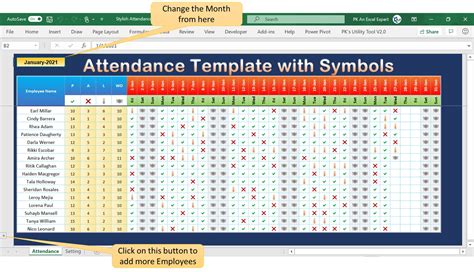 The Benefits Of Using An Excel Attendance Template In 2023 Kayra Excel - Riset