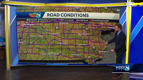 The latest road conditions in Iowa amid Friday's storm