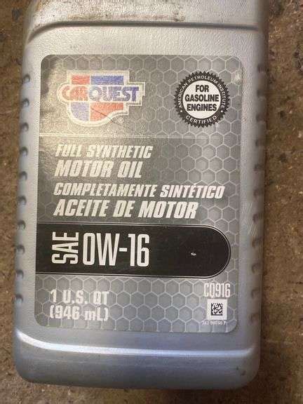 SAE 0W-16 synthetic oil - Gregg Auctions