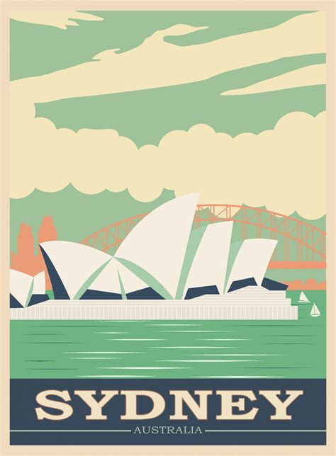 Australia, Sydney Travel Poster Free Stock Photo - Public Domain Pictures