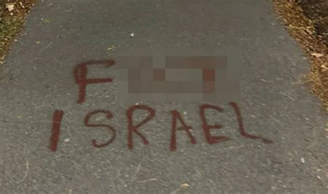 'F*** Israel' graffiti sprayed at same college where professor lauded ...