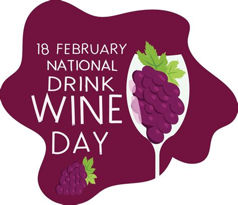 national drink wine day Vector illustration. 20257903 Vector Art at ...