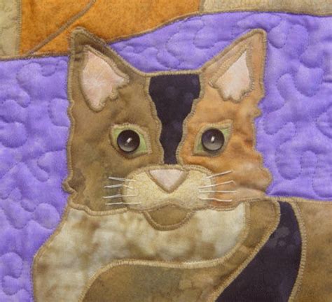 Cats is a quilted applique pattern for a wall hanging | Etsy