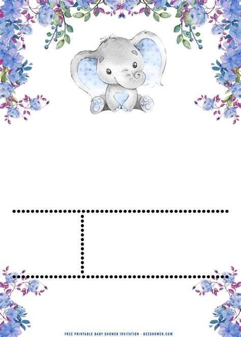 Printable Baby Elephant Holding Balloons : Download, print or send online! - Go Images Load