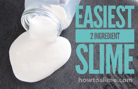 How to Make Basic Slime, the easiest 2 ingredient slime recipe | How to Slime