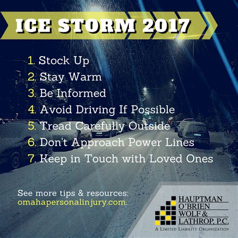 Omaha Ice Storm 2017: Safety Tips and Resources : Hauptman, O'Brien ...