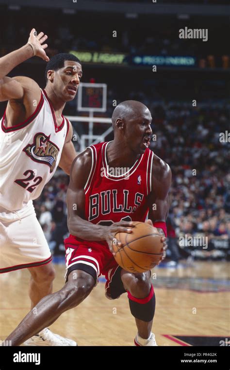 Michael Jordan of the Chicago Bulls. 1997-1998 Season Stock Photo - Alamy