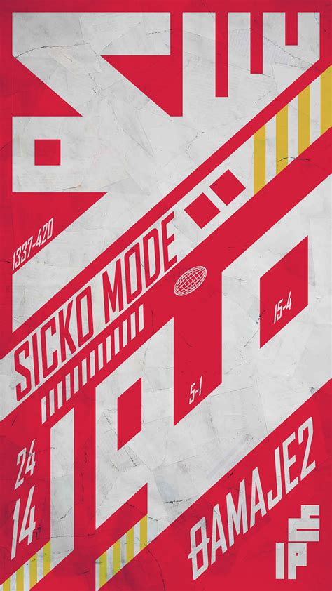 Sicko Mode Typography Poster by omar ammaj on Dribbble