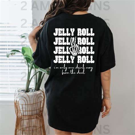 Jelly Roll Shirt Jelly Roll One Drink Away From the Devil Shirt Jelly ...