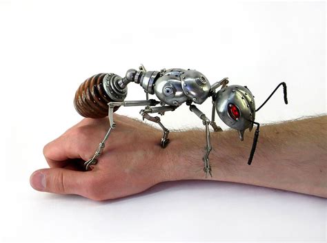 Russian Artist Creates Steampunk Animals From Old Car Parts, Watches And Electronics | Bored Panda