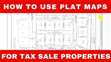 How To Use Plat Maps for Tax Sales - YouTube