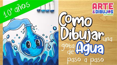 Como dibujar AGUA | DIA INTERNACIONAL DEL AGUA Arte y Dibujos para Niños - YouTube