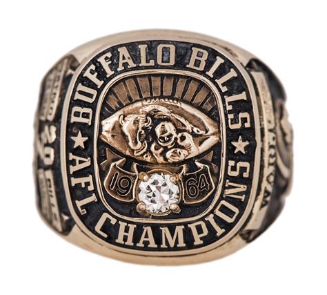 Lot Detail - 1964 Buffalo Bills AFL Championship Ring Presented To ...