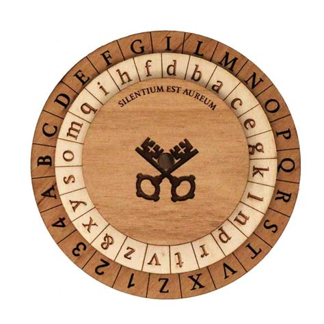 Alberti Cipher Disk Fun Code Setting Disk Handmade Wooden | Etsy