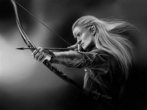 Legolas Bow And Arrow Drawing