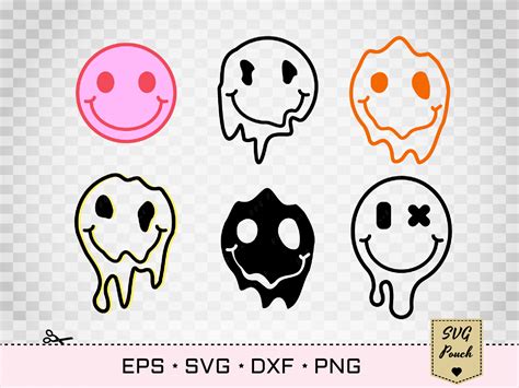 Melted Face SVG | Smiley Face Drip SVG By SVGPouch | TheHungryJPEG