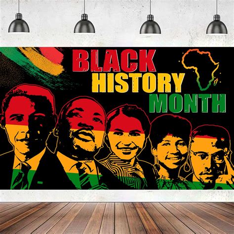 Buy Large 71" X 43" Black History Month Banner, Black History Month ...