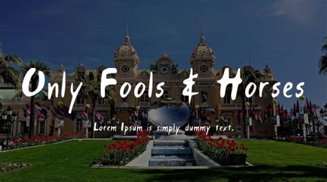 Only Fools & Horses Font : Download Free for Desktop & Webfont