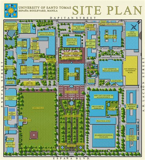 University Of Santo Tomas Campus Map - Domini Hyacintha