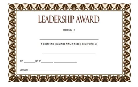 Leadership Award Certificate Template 7 | Paddle Templates